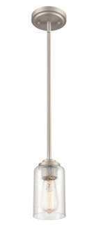 Moven One Light Mini Pendant in Satin Nickel (59|9601-SN)