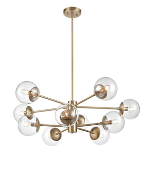 Avell Ten Light Chandelier in Modern Gold (59|8150-MG)