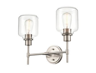 Asheville Two Light Vanity in Satin Nickel (59|6942-SN)