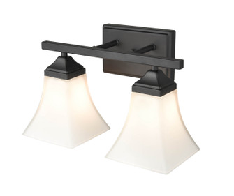 Two Light Vanity in Matte Black (59|4502-MB)