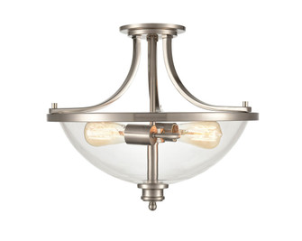 Forsyth Two Light Semi-Flush Mount in Brushed Nickel (59|3622-BN)