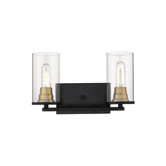 Pasadena Two Light Vanity in Matte Black/Heirloom Bronze (59|3492-MB/HBZ)