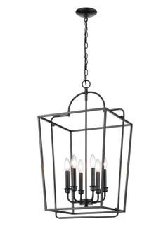 Six Light Pendant in Matte Black (59|3238-MB)