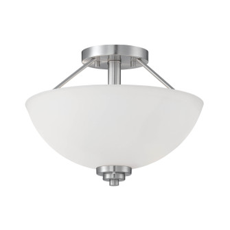 Durham Two Light Semi-Flush Mount in Satin Nickel (59|3152-SN)