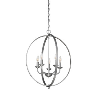 Five Light Pendant in Brushed Pewter (59|3035-BPW)