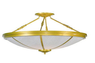 Commerce Eight Light Semi-Flushmount in Polished Brass (57|99806)