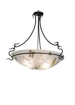 Metro Fusion Three Light Semi-Flushmount in Bas Relief Dragonfly/Confetti (57|99682)