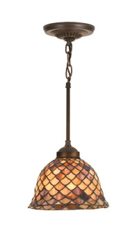 Fishscale One Light Mini Pendant in Antique (57|98821)