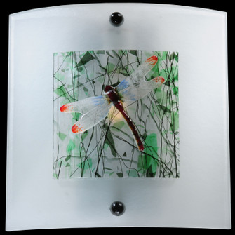 Metro Fusion One Light Wall Sconce in Clear/Green Confetti/Dragonfly (57|98784)