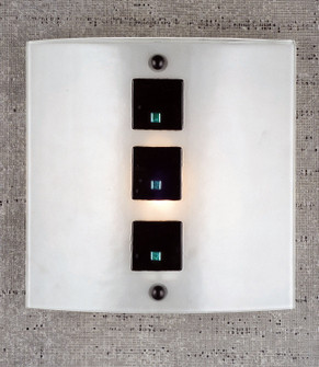 Metro Fusion One Light Wall Sconce in Clear/Black Square/Dicro (57|98157)