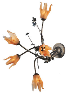 Blossoming Tigerlily Five Light Wall Sconce in Antique,French Bronzed (57|82751)