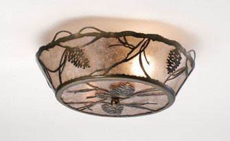 Whispering Pines Two Light Flushmount in Antique Copper (57|82538)