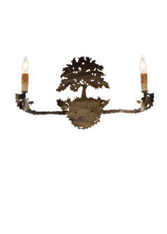 Oak Tree Two Light Wall Sconce in Antique Copper (57|82158)