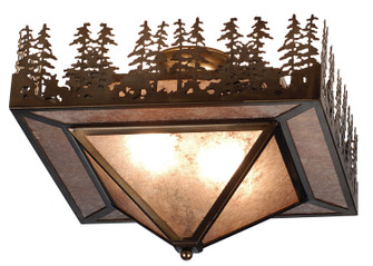 Pine Lake Two Light Flushmount in Antique Copper (57|82111)