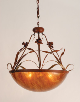 Daffodil Four Light Inverted Pendant in Rust (57|81638)