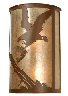 Strike Of The Eagle Two Light Wall Sconce in Rust (57|81493)