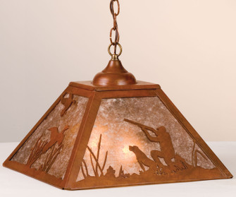 Quail Hunter Two Light Pendant in Rust (57|76323)