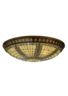 Fleur-De-Lis 12 Light Flushmount in Copper Vein (57|72212)