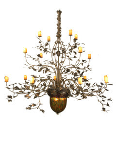 Greenbriar Oak 19 Light Chandelier in Antique Copper (57|69366)