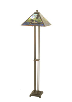 Loon Two Light Floor Lamp in Black Metal (57|69274)