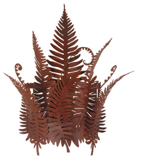 Fern One Light Wall Sconce in Hand Painted Rust (57|67834)