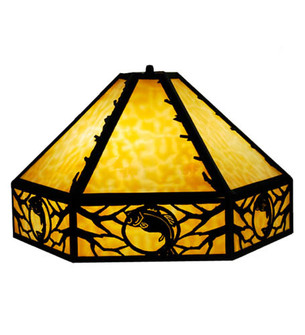 Leaping Trout Three Light Pendant in Textured Black (57|66608)