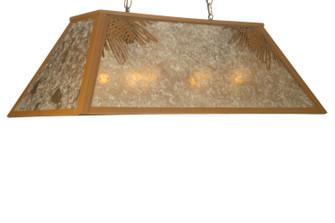 Mountain Pine Six Light Oblong Pendant in Rust (57|66416)