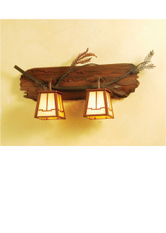 Pine Branch Two Light Wall Sconce in Rust (57|65090)