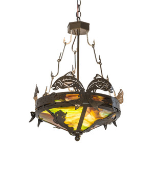 Catch Of The Day Two Light Inverted Pendant in Timeless Bronze (57|65041)