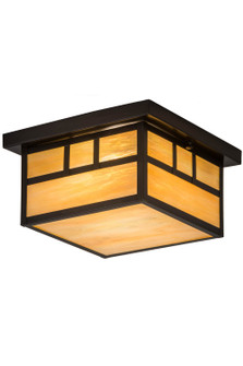 Hyde Park Two Light Flushmount in Craftsman Brown (57|52681)