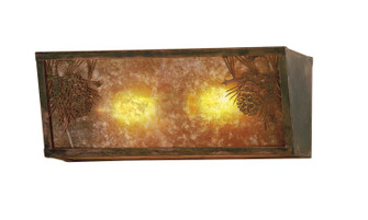 Winter Pine Two Light Wall Sconce in Amber Mica Vintage (57|51690)
