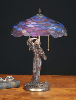 Maxfield Parrish Two Light Table Lamp in Lt Blue Pbag (57|51565)