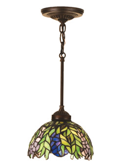 Tiffany Honey Locust One Light Mini Pendant in Rust (57|48922)