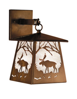 Moose At Dawn One Light Wall Sconce in Antique Copper (57|47472)