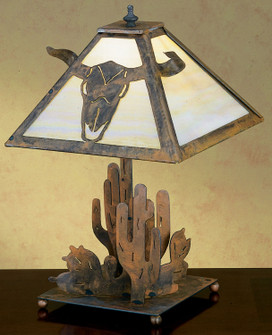 Steer Skull One Light Table Lamp in Rust (57|32795)