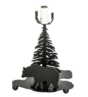 Lone Bear One Light Table Base in Black Metal (57|32223)