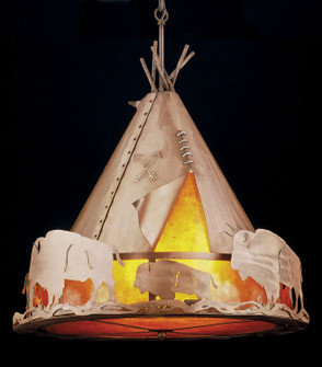 Teepee Four Light Pendant in Antique Copper (57|31931)