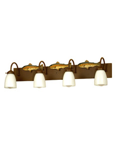 Rainbow Trout Four Light Vanity in Rust (57|29493)
