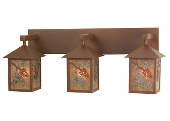 Balsam Pine Three Light Vanity in Rust (57|29466)