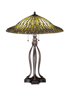 Tiffany Lotus Leaf Table Lamp in Mahogany Bronze (57|29385)