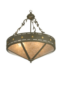 Craftsman Four Light Inverted Pendant in Timeless Bronze (57|26923)