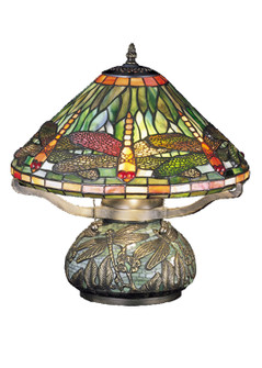 Tiffany Dragonfly Three Light Table Lamp in Mahogany Bronze (57|26681)