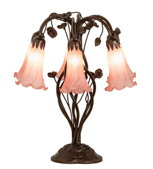 Pink Six Light Table Lamp in Mahogany Bronze (57|255804)
