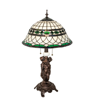 Tiffany Roman Two Light Table Lamp in Mahogany Bronze (57|253641)