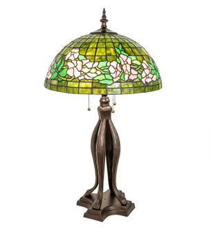Tiffany Banded Dogwood 33'' Table Lamp in Mahogany Bronze (57|253005)