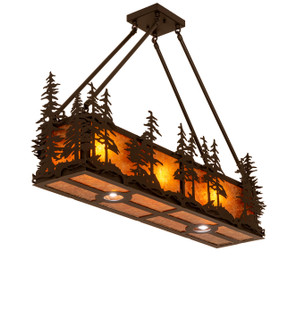 Tall Pines Five Light Semi-Flushmount in Black Metal (57|251323)