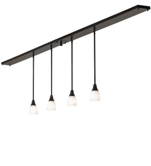 Oyster Bay Four Light Island Pendant in Black Metal (57|251104)