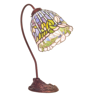 Tiffany Flowering Lotus One Light Desk Lamp in Mahogany Bronze (57|247789)