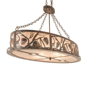 Winter Pine Eight Light Pendant in Antique Copper,Burnished Copper (57|247419)