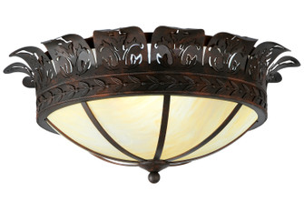 Crowne Four Light Flushmount in Black Metal (57|246051)